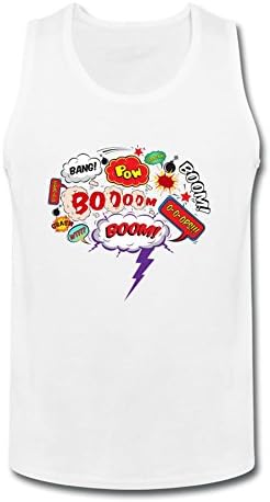 TopGD Custom Comic Boom Splash Bomb Symbol Tank Top For Men