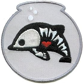 Skelanimals TV Cartoon Patch - 2.25 Dead Fish In Bowl