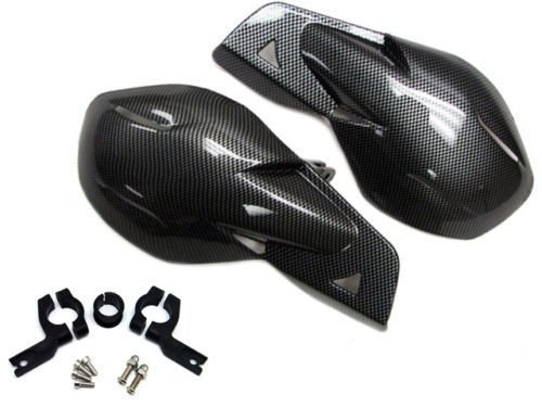TMSÂ® Carbon Fiber Dirt Bike Dual Sport Supermoto ATV Motocross Hand Guards for Honda Kawasaki Yamaha