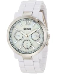 XOXO Womens XO5517 White Bracelet with Silver Case Watch