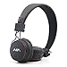 GranVela® X2 Over-Ear Foldable Bluetooth Headphones, 5 in 1 Stereo Wireless Hands-free Earphone for Kids, with Mic and MicroSD Card Player, Radio, AUX for iPhone, Samsung and More - Black