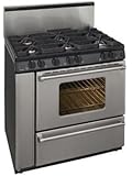 Premier P36S3282P 36 Freestanding Sealed Burner Gas Range in Stainless Steel
