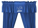 Detroit Lions Window Treatments Valance and Drapes