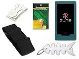 Search : TPA- Accessory Combo Kit for Microsoft Zune HD 16GB / 32GB Series: Includes Green Durable Flexible Soft Silicone Skin Case, Premium Reusable LCD Screen Protector, Elastic Armband, Belt Clip, Fishbone Style Keychain