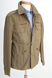 Mens Khaki Utility Casual Coat Jacket