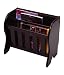 Magazine Rack with Folding Tabletop (Espresso) (14.2"H x 16.4"W x 9.6"D)