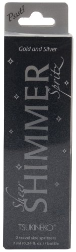 Tsukineko 2-Pack Pssst Sheer Shimmer Spritz, Ultra Fine Mist, Silver and Gold