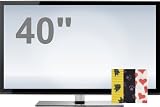 ProtectTVs TV Screen Protector, Premium version with Optional Patterned Straps for 40 inch LED, LCD and Plasma TV