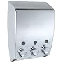 Wenko Soap Dispenser Varese 3-Chamber, Chrome