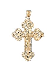 CleverEves 14k Gold Pendant Cross 7.5 - Gram(s)