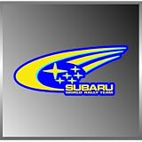 Subaru World Rally Team Car Styling Logo Vinyl Decal Bumper Sticker 3x6 