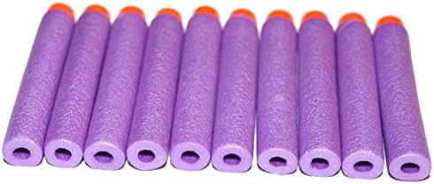 Vampai Nerf N-strike Elite Dart , 100pcs 7.2cm Refill Darts for Nerf N-strike Elite Series Blasters Toy Gun Purple