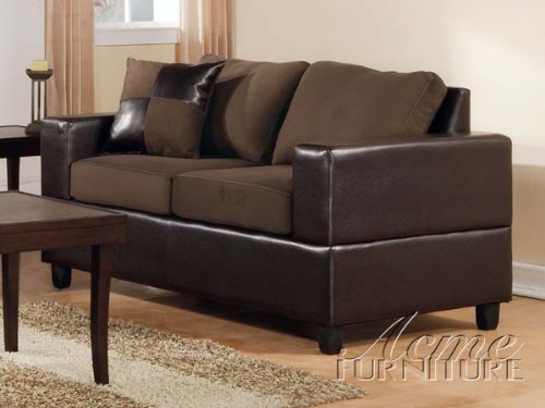 ACME 00105A Loveseat, Chocolate