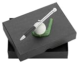 Golf Kugelschreiber mit Golfball als Halter in Geschenkverpackung