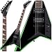 Jackson RR24XT Rhoads X Series Electric Guitar Black w/Kawasaki Green Bevels