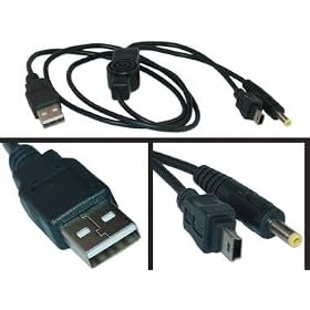 USB to PlayStation Portable (PSP) Power + Data Sync Cable, 3 ft