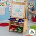 KidKraft Grand Storage Double Sided Easel with Paper Roll, Storage Bins, and Paint Cups