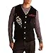 Ed Hardy Men's Cobra Embroidered Velvet Vest