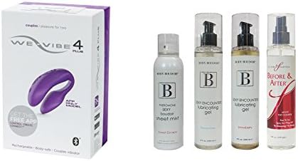 We Vibe 4 Plus (APP ONLY / Luxury Purple) No. 1 Couples Vibrator With FREE ($90 Value) Premium Cleaner & Lubricants Kit & Priority Mail Upgrade