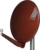 Hirschmann FESAT 85 HQ Satellitenspiegel 85 cm Aluminium ziegelrot