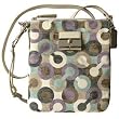 Coach Kristin Op Art Signature Sequin Crossbody Messenger Bag Swingpack Multi