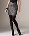 Petite Skirts - DKNY Jeans Petite Skirt, Pencil with Pleats Grey Combo 4P