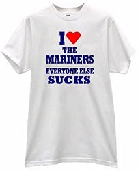 I HEART MARINERS EVERYONE ELSE SUCKS BASEBALL T SHIRT jersey