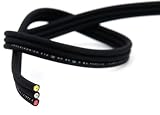 Planet Waves Triple Coaxial Cable (CXTCHD) Bulk cable for custom audio and video connections 100 feet, Black