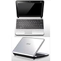 MSI U135-415US 10-Inch Silver Netbook - 7.5 Hour Battery Life