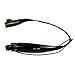 Celio HV-800 Wireless Music Stereo Bluetooth Headset Universal Vibration Neckband Style Headset Earphone Headphone For cellphones such as iPhone, Nokia, HTC, Moto, PC, iPad, PSP (Connect two device at the same time) (Black)