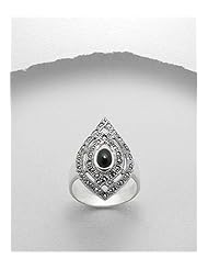 Marcasite Ring In 92.5 Sterling Silver