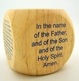 My Favorite Catholic Prayers Wooden Cube, 2 1/4 Inch