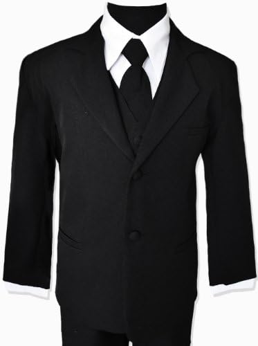 Black Suit with Tie for Boys of All Ages.