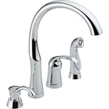 Delta 11946-SD Bellini Kitchen Sink Faucet w/ Soap Dispenser & Spray, Polished Chrome