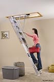 Louisville Ladder AL226P Summit Aluminum Folding Attic Ladder, 350 lbs Rated Capacity, 22 1/2 by 54inch