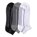 MEN'S 3 PACK SPORTS ANKLET SOCKS BLACK GRAY WHITE