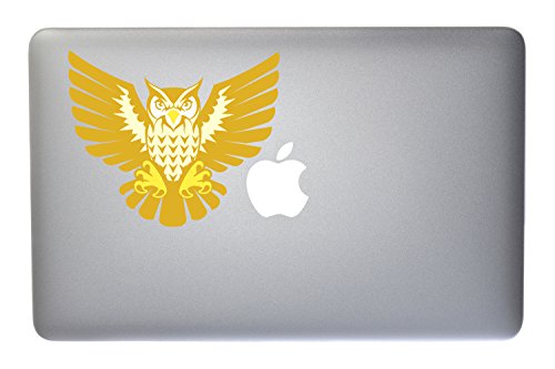 Brave Battle Bird War Owl - 5 Inch Full Color Vinyl Decal for Macbook, Laptop or other device