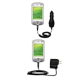 Essential Kit for the HTC P3600 - includes Car and Wall Charger with Rapid Charge Technology - Gomadic Brand w/ TipExchange Technology
