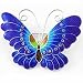 Jewelry : Sterling Silver Dark and Sky Bue Enamel Butterfly Pin