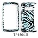 Blue Zebra Print Design Snap-on Faceplate Case Cell Phone Cover For LG Env3 VX9200