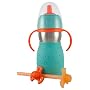 The Safe Sippy 2 Straw Bottle, Green, 6 Months