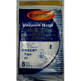 Replacement Oreck Type CC Micro Filtration Bags 8 Pack by Oreck