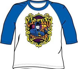 Batman APPEARING TONIGHT Adult White/Royal 3/4 Baseball T shirt Tee Shirt