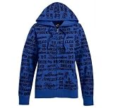 Harley-Davidson® Women's Flocked Activewear Hooded Jacket Sweatshirt-LIMITED EDITION. Flocked graphics. 96393-11VW