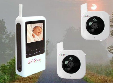 Home Sentry Interference Free 2 Camera Auto Switching Digital Monitor From Safe Baby. Auto Switching with 8 Camera Capability