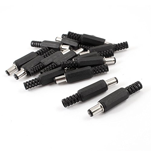 15pcs 5.5mmx2.1mm Male DC Plug Power Supply Connector Adapter