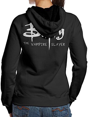Kystal Buffy The Vampire Slayer Logo Women BlackPrint Hoodie Size L Black