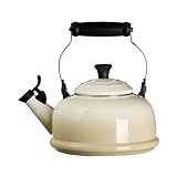 Le Creuset Enamel-on-Steel Whistling 1-4/5-Quart Teakettle, Dune