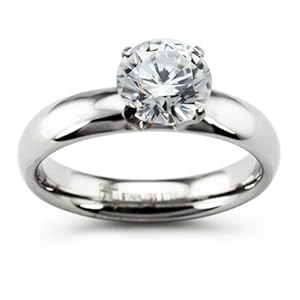 Amazon: Solitaire Stainless Steel Ring: Tioneer: Jewelry