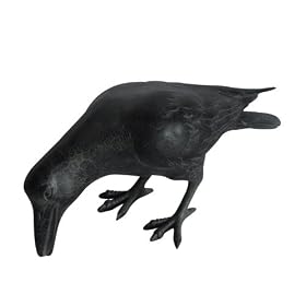 Crow Head Down Outdoor Decor